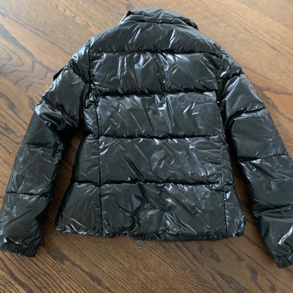 MONCLER Girls Puffer jacket size 10, black - Picture 6 of 6